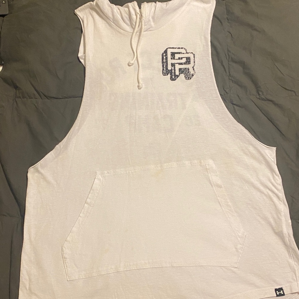 Under Armour White Sleeveless Top with Logo